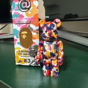 Medicom Bearbrick Bape Camo 100% #3 28th anniversary